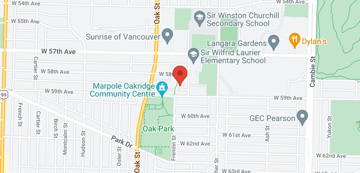 map of 860 W 61ST AVENUE